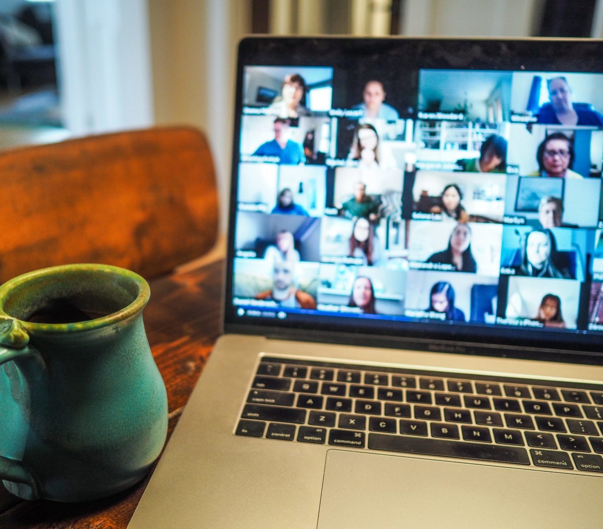 Facilitated change management session held over video call