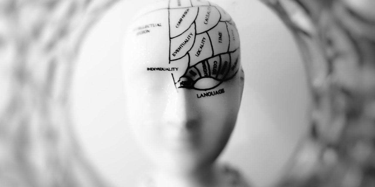 Image of figure with brain suggesting implicit association test