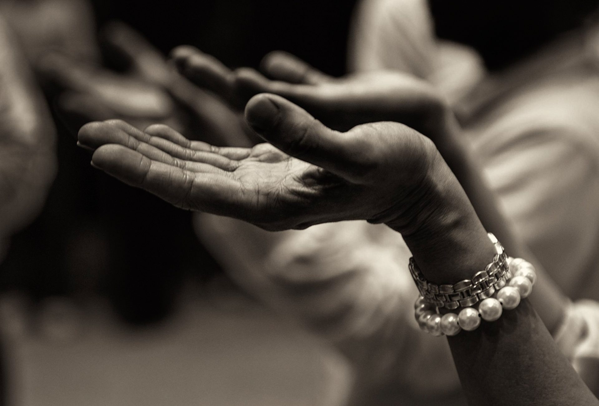 Members of a faith community gathered together in conversation