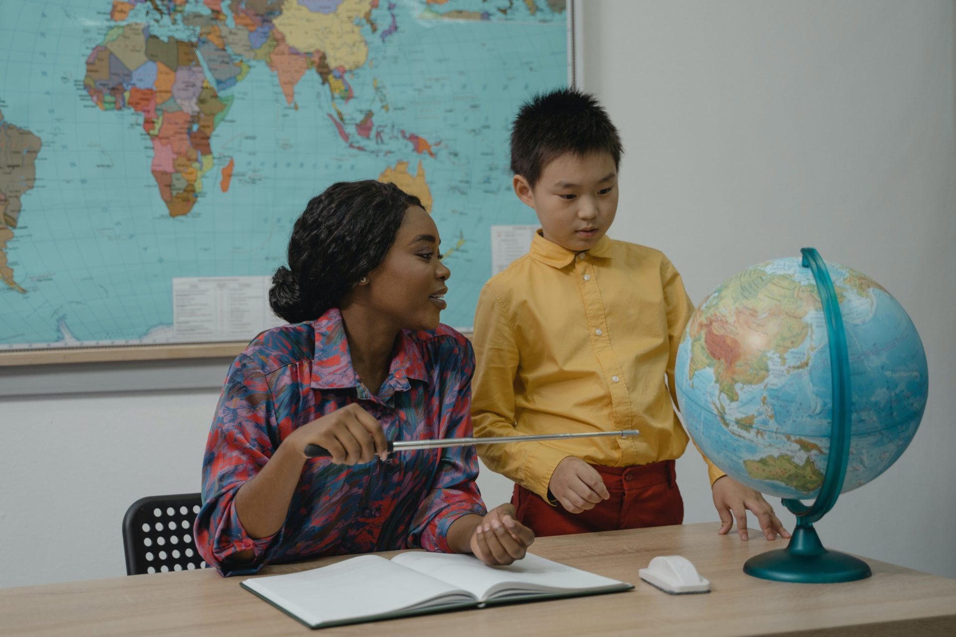 Students in a classroom discussion