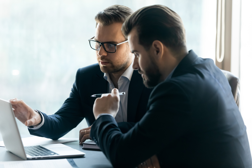 Photo of Two Co-workers on a Meeting