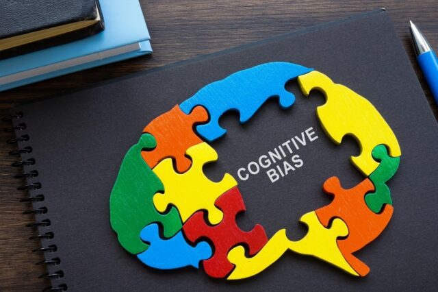 Brain from puzzle and inscription cognitive bias