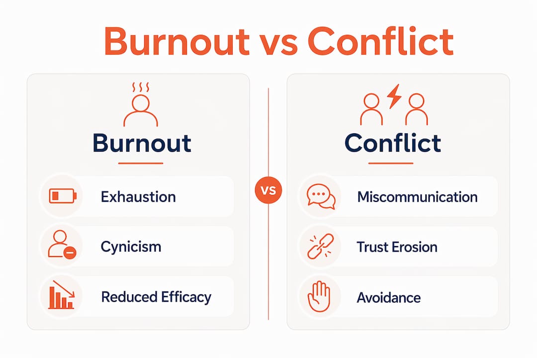 Team Burnout and Conflict Explained for HR Leaders