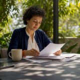 HR leader reviewing peer conflict documents